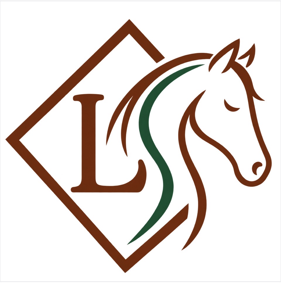 Diamond L horse logo